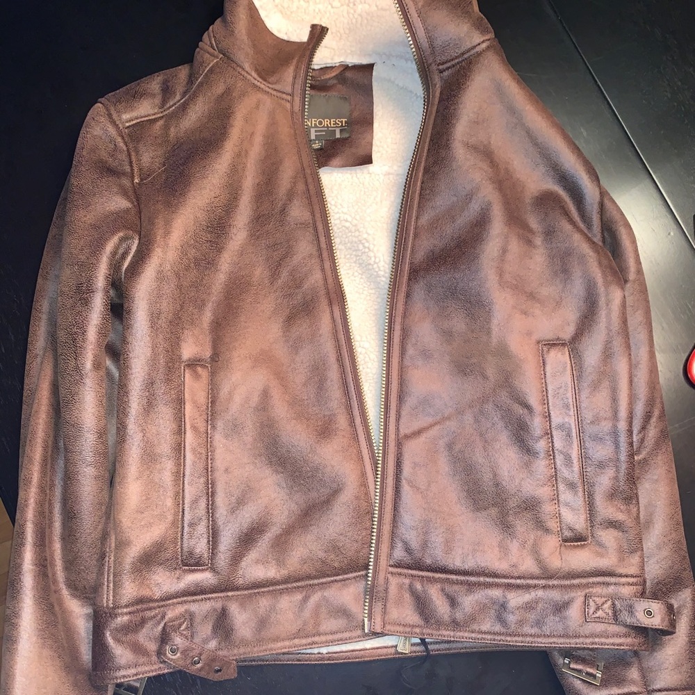 Brown (Rusett) leather jacket